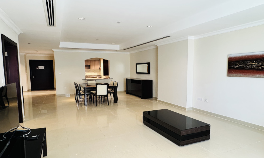 BRIGHT 1 BHK FOR RENT IN PEARL, PORTO ARABIA | FULLY FURNISHED small 2