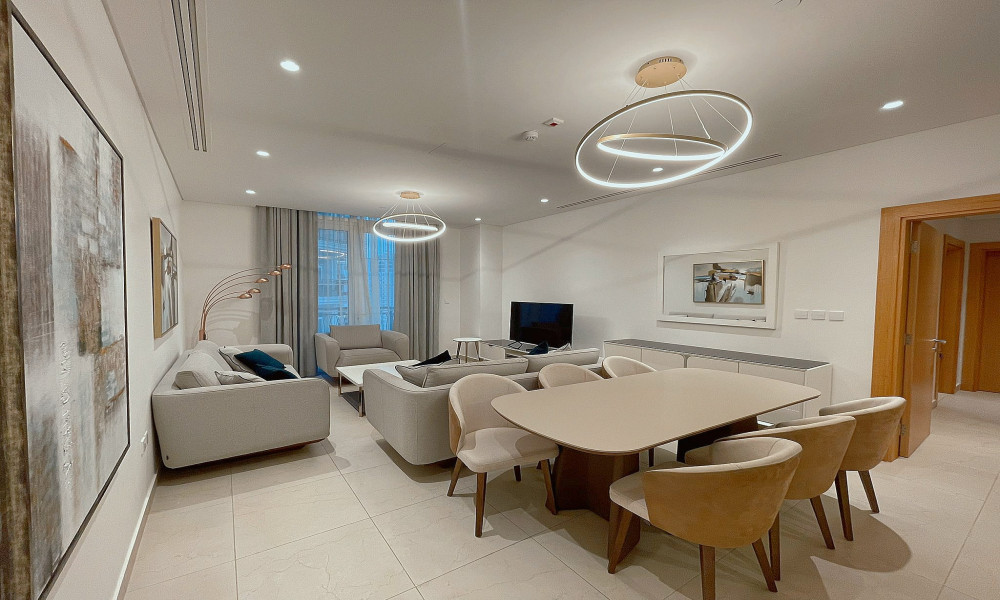 Elegant 2BR + Maid FF | Floresta, Pearl for Rent