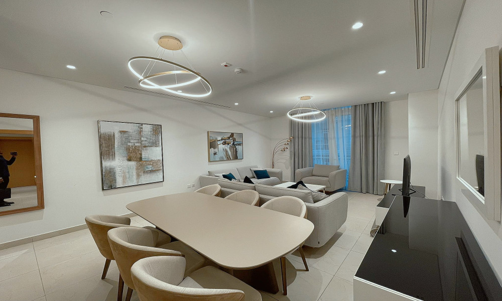 Elegant 2BR + Maid FF | Floresta, Pearl for Rent small 3